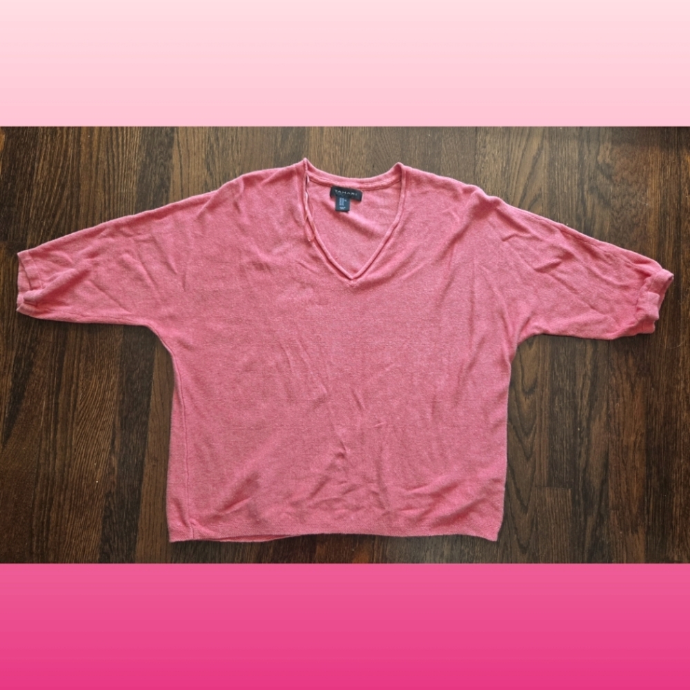 Tahari Linen Blend Sweater Size XL‎